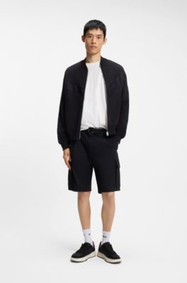 T-shirt en jersey de coton avec graphique de roses et inspiration biker, Blanc