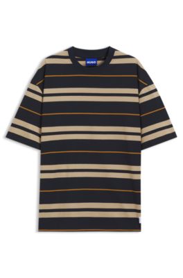 Loose-fit striped T-shirt, Patterned
