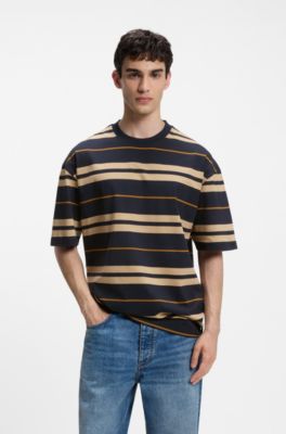 Loose-fit striped T-shirt, Patterned