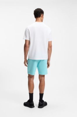 Camiseta relaxed fit en punto de algod&oacute;n, Blanco