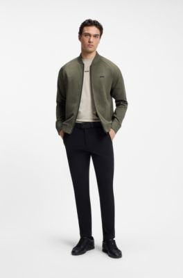 Relaxed-fit T-shirt in a stretch cotton blend, Light Beige