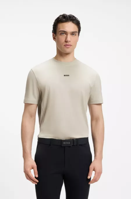 Relaxed-fit T-shirt in a stretch cotton blend
