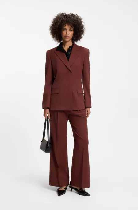 Relaxed-fit blazer in stretch fabric