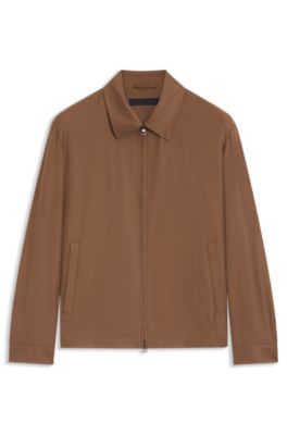 Chaqueta BOSS BY BECKHAM de lana virgen, Marr&oacute;n