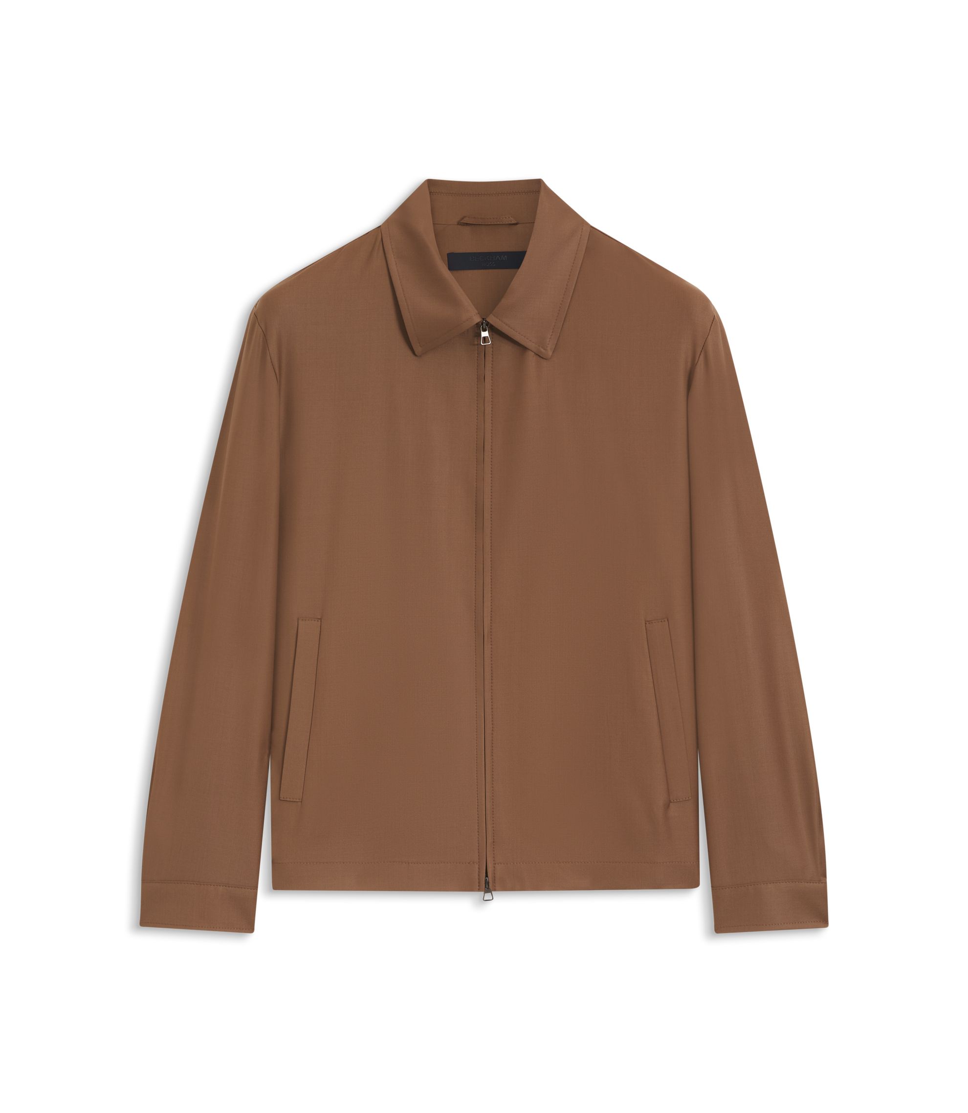 BOSS - BOSS BY BECKHAM jacket in virgin wool - Brown