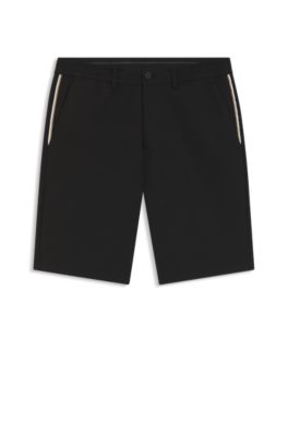 Shorts activos en tejido multiel&aacute;stico repelente al agua, Negro