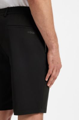 Shorts activos en tejido multiel&aacute;stico repelente al agua, Negro