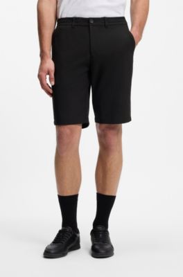 Shorts activos en tejido multiel&aacute;stico repelente al agua, Negro
