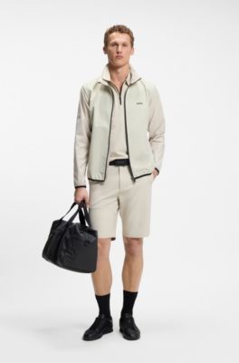 Shorts activos en tejido multiel&aacute;stico repelente al agua, Beige claro