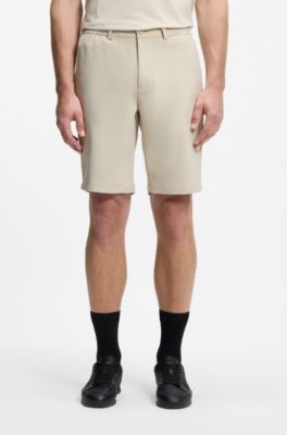 Shorts activos en tejido multiel&aacute;stico repelente al agua, Beige claro