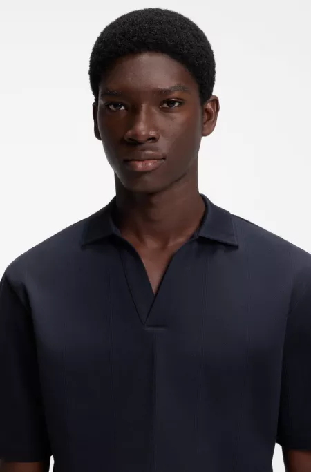 Relaxed-fit polo in breathable cotton