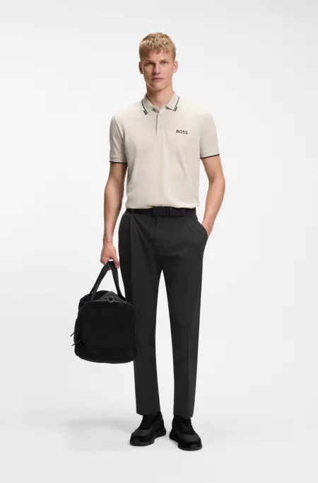 Relaxed-fit pants with front pleats