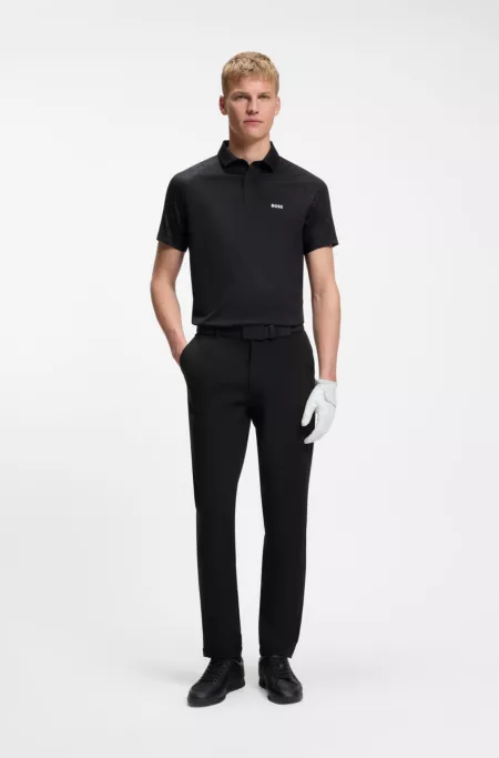 Regular-fit pants in water-repellent stretch fabric