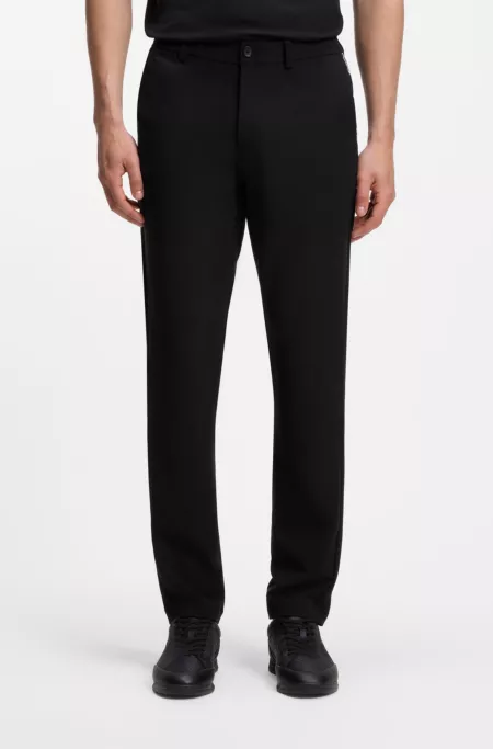 Regular-fit pants in water-repellent stretch fabric