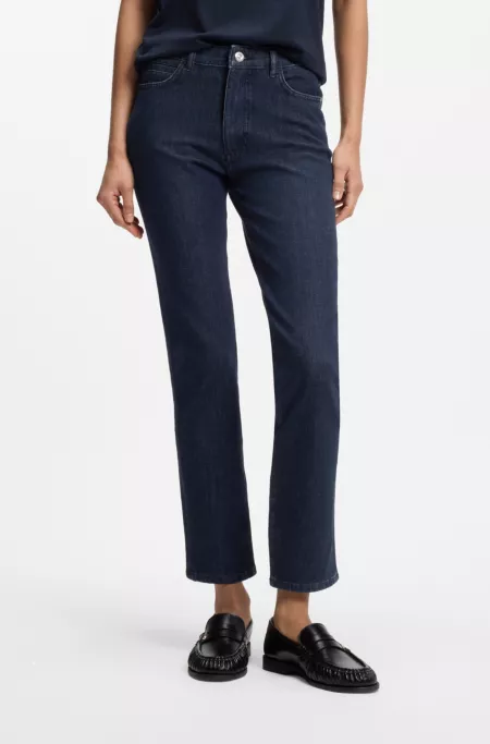 Regular-fit kick flare jeans in stretch denim