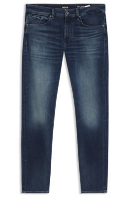 Vaqueros Delaware slim fit de algod&oacute;n el&aacute;stico, Azul