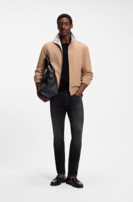 Delaware Vaqueros slim fit negros en algod&oacute;n el&aacute;stico, Negro