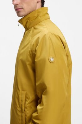 Regular-fit hooded jacket with water-repellent finish, Gold