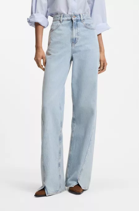 High-rise wide-leg jeans