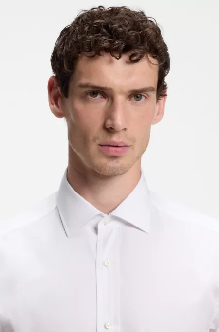 BOSS BY BECKHAM slim-fit cotton shirt