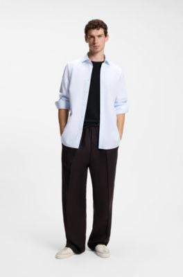 BOSS BY BECKHAM camisa slim fit en algod&oacute;n, Celeste