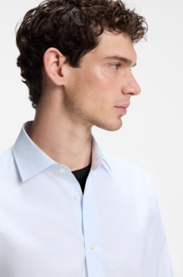 BOSS BY BECKHAM camisa slim fit en algod&oacute;n, Celeste