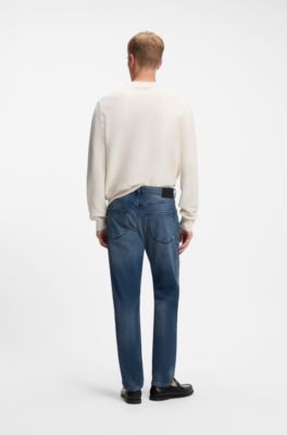 Regular-fit jeans in stretch denim, Dark Blue