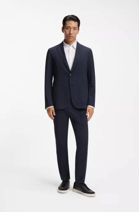 Slim-fit blazer in performance stretch fabric