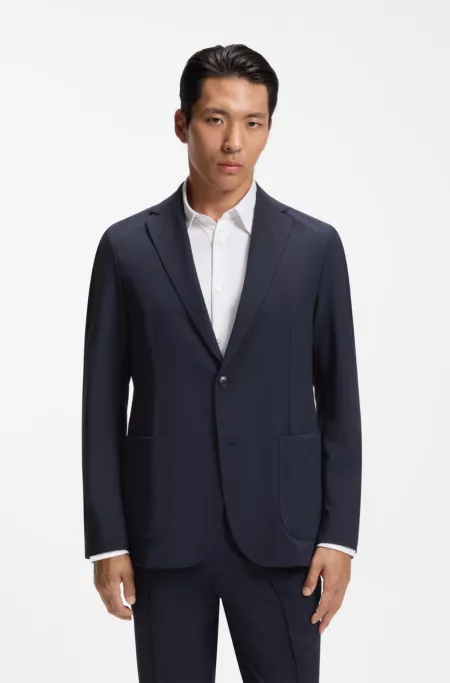 Slim-fit blazer in performance stretch fabric