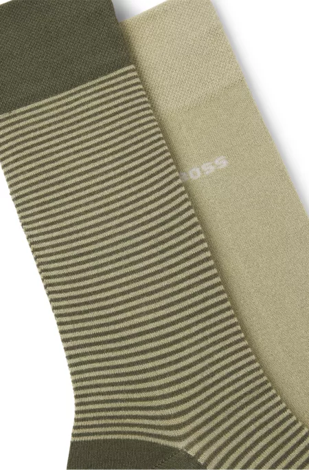 Two-pack of regular-length logo socks