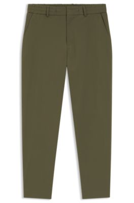 Tapered-fit pants in performance stretch fabric, Light Green