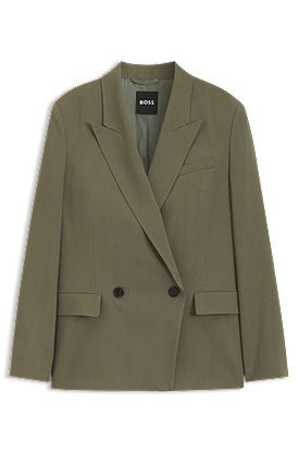 Blazer Regular en crêpe stretch à rayures tennis