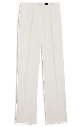 Pantalon Straight en tissu mat