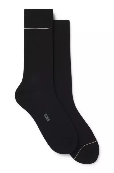 Two-pack of ribbed socks with signature-stripe details