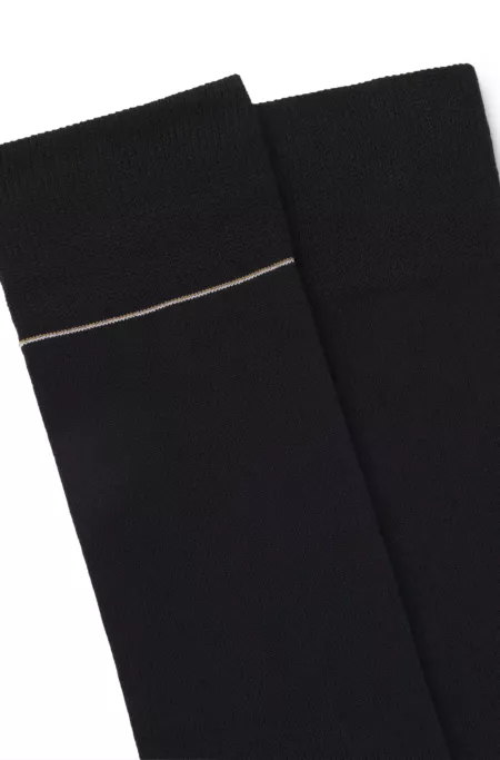 Two-pack of ribbed socks with signature-stripe details