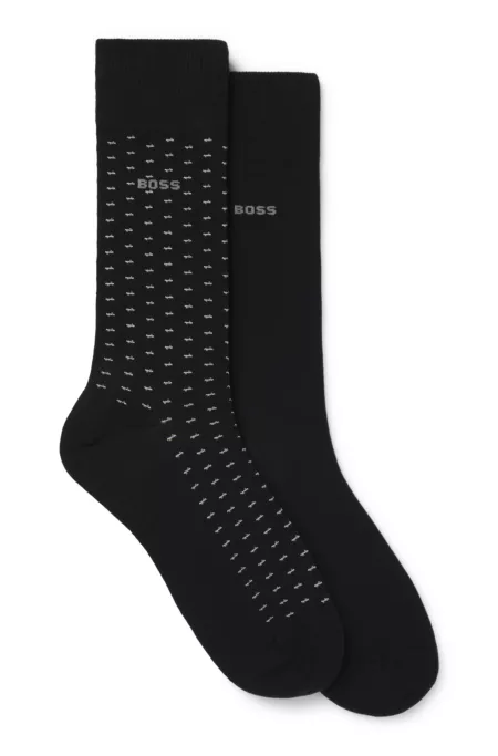 Two-pack of regular-length cotton-blend socks