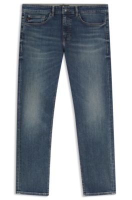 Delaware Slim-fit jeans in stretch cotton blend, Blue
