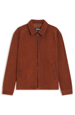 BOSS x ASTON MARTIN suede jacket