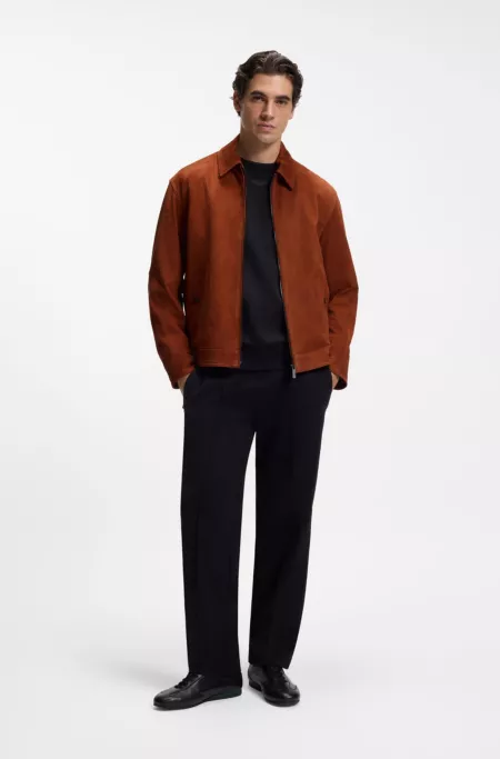 BOSS x ASTON MARTIN suede jacket