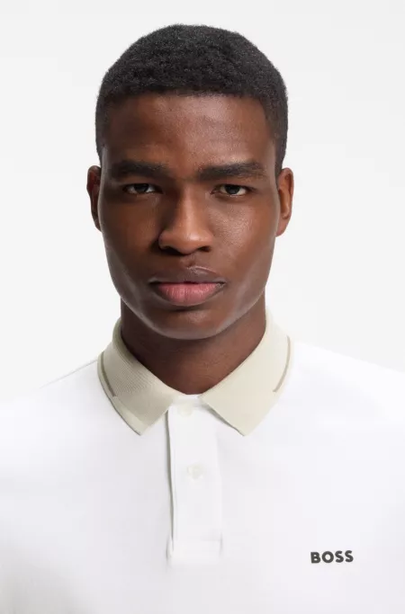 Slim-fit cotton polo shirt
