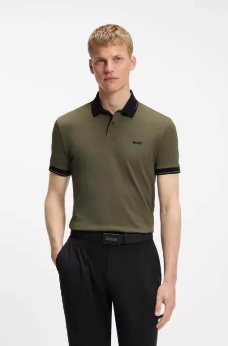 Slim-fit cotton polo shirt