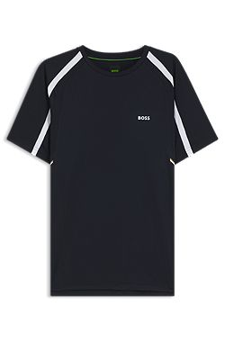 Active Camiseta slim fit en tejido elástico con detalles en contraste