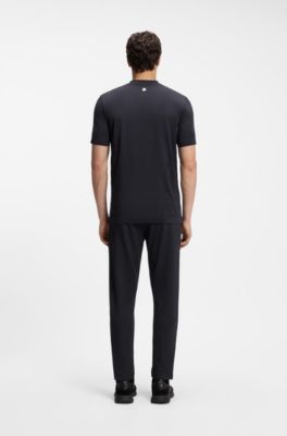 Polo slim fit en punto sin costuras ultrac&oacute;modo, Azul oscuro