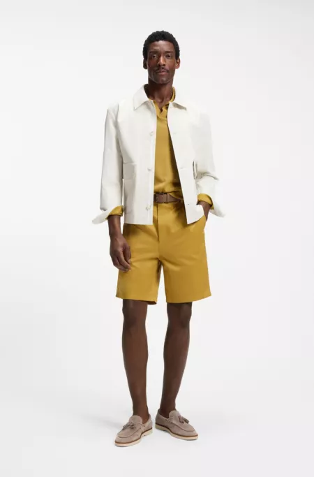 Relaxed-fit jacket in cotton and linen
