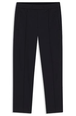 Pantalones straight-fit con cintura con cordón