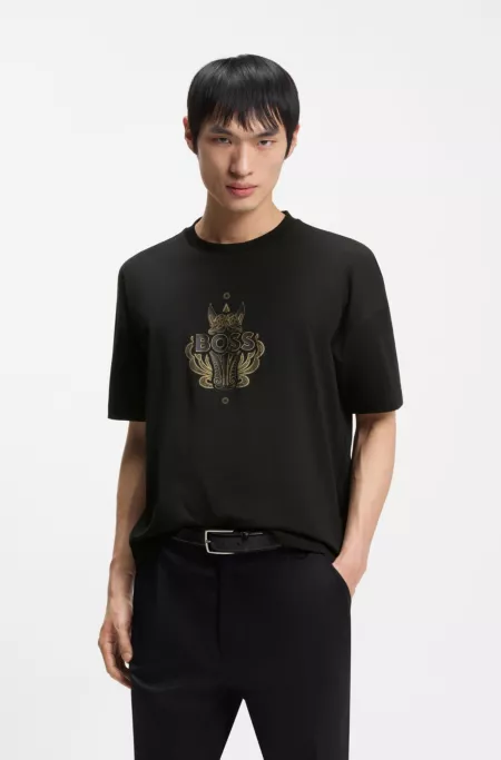 Logo-artwork T-shirt in cotton jersey