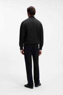 BOSS x ASTON MARTIN bomber-style jacket, Black
