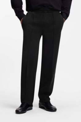 BOSS x ASTON MARTIN modern-fit cotton pants, Black