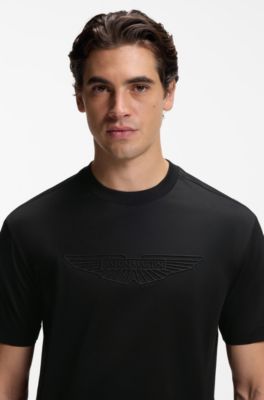 BOSS x ASTON MARTIN T-shirt in mercerized cotton, Black