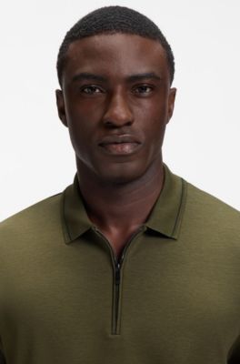 Polo de piqu&eacute; con tapeta de cremallera, Cal
